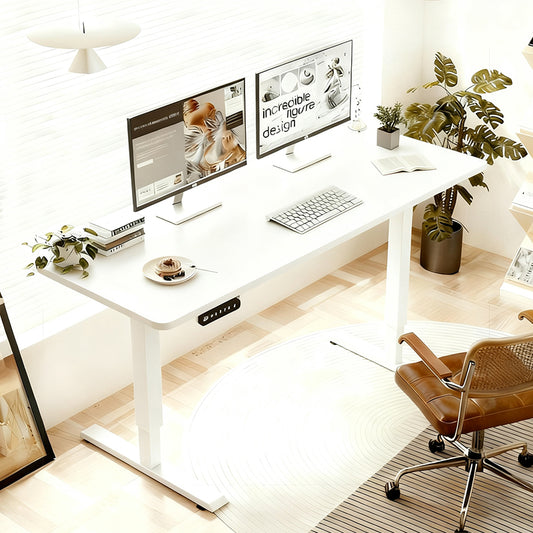 Electric Standing Desk - White