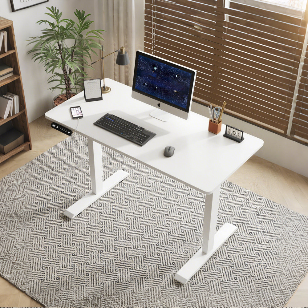 Electric Standing Desk - White