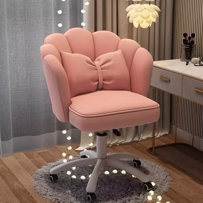 Pink Velvet Vanity Chair