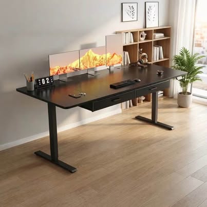 XL Standing Desk W/ Drawers 63*31.5” (Brand New) Delivery Optional