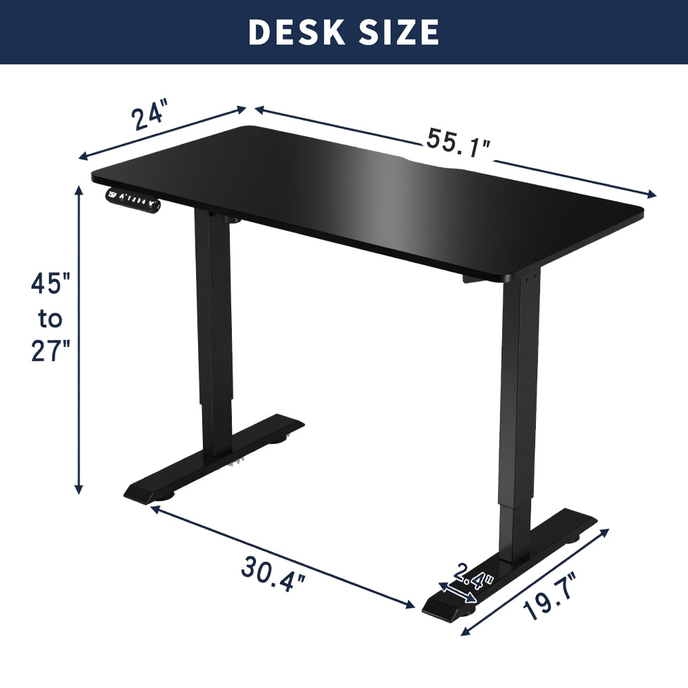 Electric Standing Desk - Black
