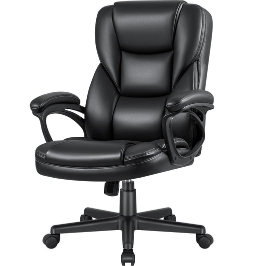 JUMMICO Executive High-Back Office Chair — Black